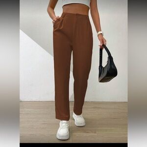 Elegant Brown Women's Pants